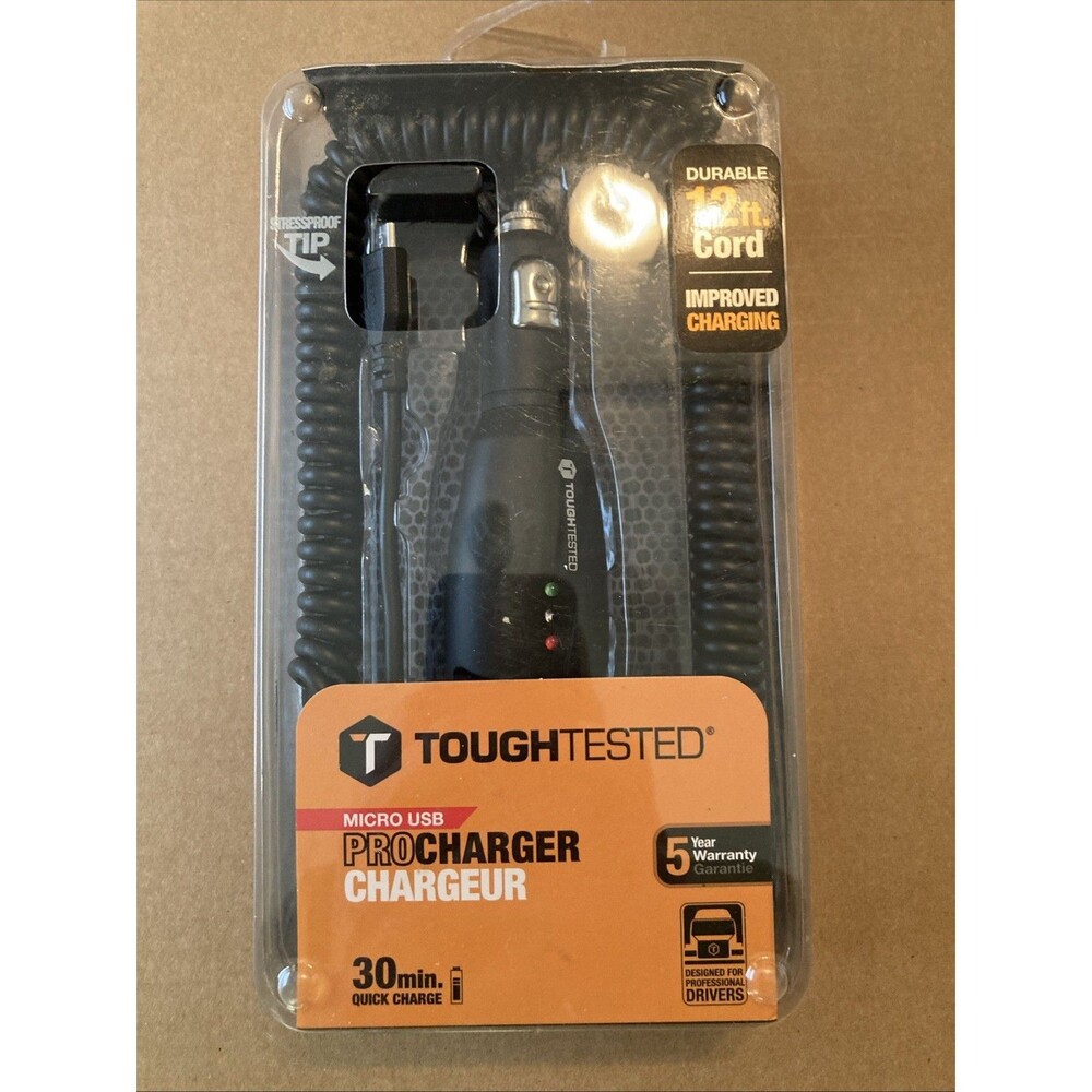 Android Micro USB PRO+ CAR CHARGER 10ft Cable TT-PCT-MICRO Quick Charge 3.0